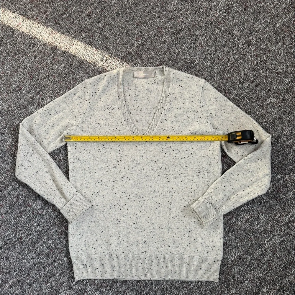 Everlane Gray Speckled 100% Cashmere Knit Sweater Womens Size Xs